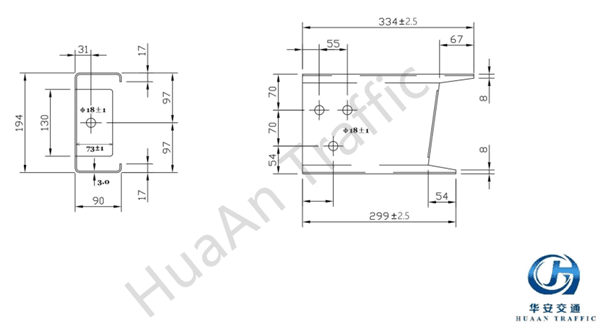 Beam Guardrail System Size